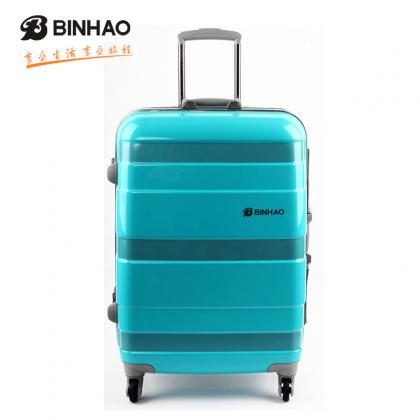 Carry-On suitcase with 4 wheel hard shell spinner wheels and TSA approved