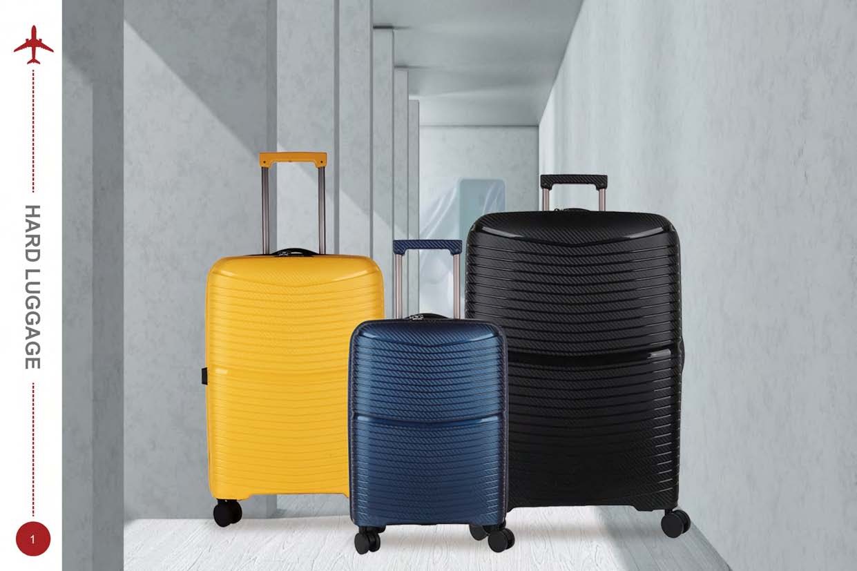 100% PP Material Hard Shell PP Luggage 20-24-28